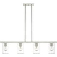 thumbnail image 2 of 4.5 inch 4 Light Brushed Nickel Chandelier with Clear Glass Shade, 2 of 6