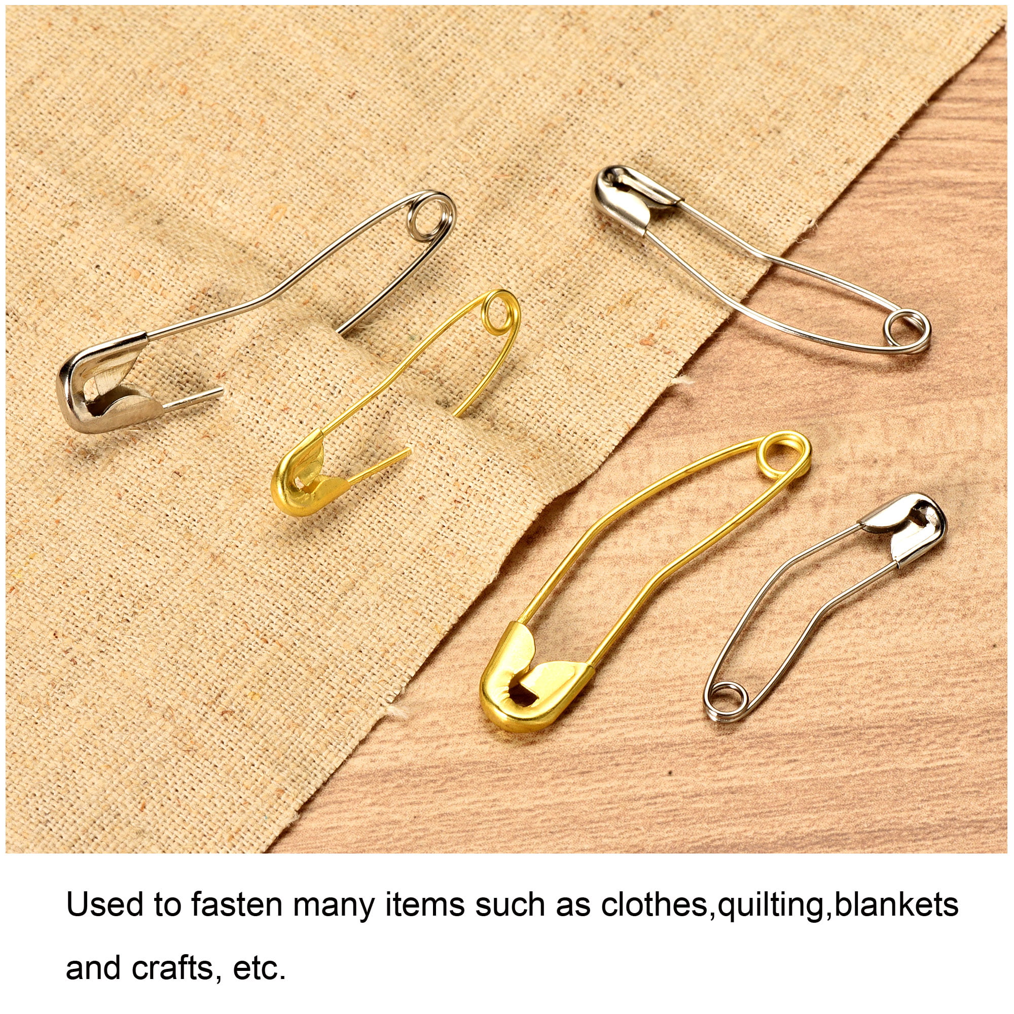 Metallic Gold Straight Pins for Quilting, Sewing & Crafts, 100 Pins, 1 1/2  