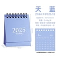 thumbnail image 1 of 2025 Solid Color Mini Desk Calendar Monthly Standing Metal Coil Calendar Table Planner for Home Office School, 1 of 10