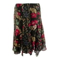 thumbnail image 4 of Lauren Ralph Lauren Womens Georgette Floral Print A-Line Skirt, 4 of 5