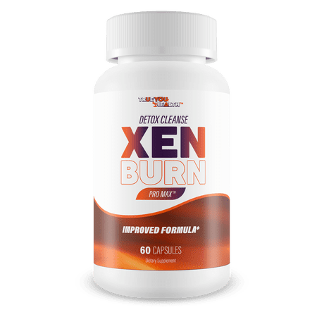 Detox Cleanse Xen Burn Pro Max - Our Best Herbal Colon Cleanse Gut Detox Supplement - Probiotic Colon Cleanse for Gut Health & Bloat Reduction - Slim Detox Gut Gelatin Trick Caloric Bypass Supplement