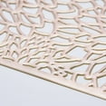 Fabric Place Mats for Dinner Table Fashion Hollowed Out Flower Bronzing