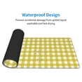thumbnail image 5 of Vsdgher Yellow Checkboard for Mouse Pad with Stitched Edges,Desk mat for Laptop,Computer & PC, Wristing Pad for Gamer,Office & Home,12 x 31.5 in, 5 of 8