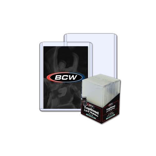 (25) 3x4 BCW 2 mm 79 pt. Topload Holders Jersey/Memorabilia cards