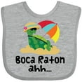 thumbnail image 3 of Inktastic Boca Raton Florida Girls Baby Bib, 3 of 4