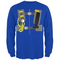 Halloween Marine Biologist Scuba Diver Costume Mens Long Sleeve T Shirt Royal MD