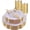 Purple Gold, variant on 180PCS White and Gold Rim Disposable Plastic Plates and Cutlery Set - Includes 30 Dinner Plates, Dessert Plates, Cups for Wedding, Party, Thanksgiving Tableware