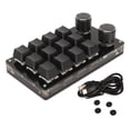 thumbnail image 2 of Clavier de Jeu Mini-Clavier 12 Touches, Clavier Programmable avec Bouton USB DIY pour Clavier Mécanique de Contrôle Industriel de Musique de Bureau, 2 of 8