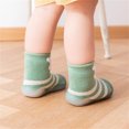thumbnail image 4 of Fozruso Boys Girls Animal Cartoon Socks Shoes Toddler WarmThe Floor Socks Non Prewalker Shoes Sizes 4.5 Toddler(Green), 4 of 4