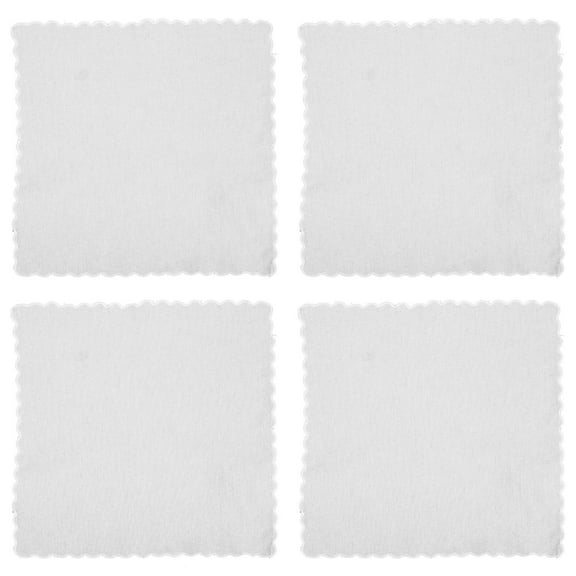 PTOOTP Men's White Handkerchiefs 4 Sheets