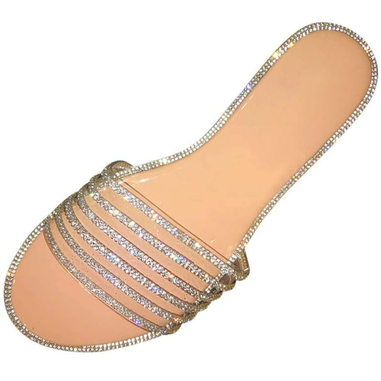 Summer Savings! Zpanxa Slippers for Womens Glitter Bling