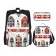 thumbnail image 1 of Disketp Christmas Houses Mochila Estampada de Gran Capacidad con Lonchera y Estuche, Set de 3 Piezas para Estudiantes, 1 of 7