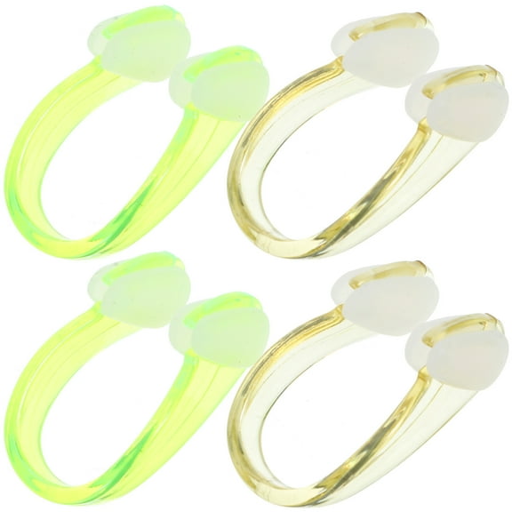 HOOWIFFY 4Pcs Silicone Nose Plugs for Swimming, Lightweight and Comfortable, Assorted Colors for Water Sports