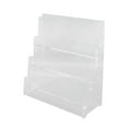 thumbnail image 1 of Colaxi Sport Cards Display Shelf 3 Tiers Showcase Sleeved Trading Cards Display Stand Games Card Storage Holder for Countertop Store Clear, 1 of 8