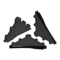 thumbnail image 1 of Uxcell 50Pack Corner Protectors 4x65mm Plastic Triangle Corner Guards Cushion, Black, 1 of 6