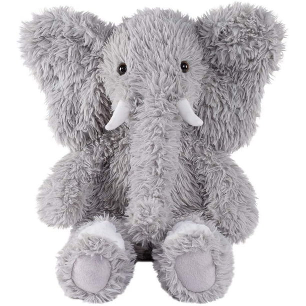 gray stuffed elephant