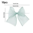 thumbnail image 3 of sruoe Christmas Bows, Christmas Tree Topper Bow, Wreath Bows Xmas Ornaments, Christmas Tree Accessories, Indoor Outdoor Hoiday Decor, Long Streamer Ribbon for Farmhouse Christmas Decoration, Green, 3 of 6
