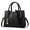 Black, variant on Purses and Handbags for Women Leather Tote Shoulder Bag Casual Travel Top Handle Satchel