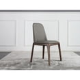 thumbnail image 3 of Casabianca Home Eric Set of 2 dining chair in gray pu-leather., 3 of 9