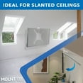 thumbnail image 5 of Mount-It! Flip-down Ceiling TV Mount, for Home, Office and Commercial Purposes, White, 23" to 55" Screens, Capacity 44 lbs., 5 of 12