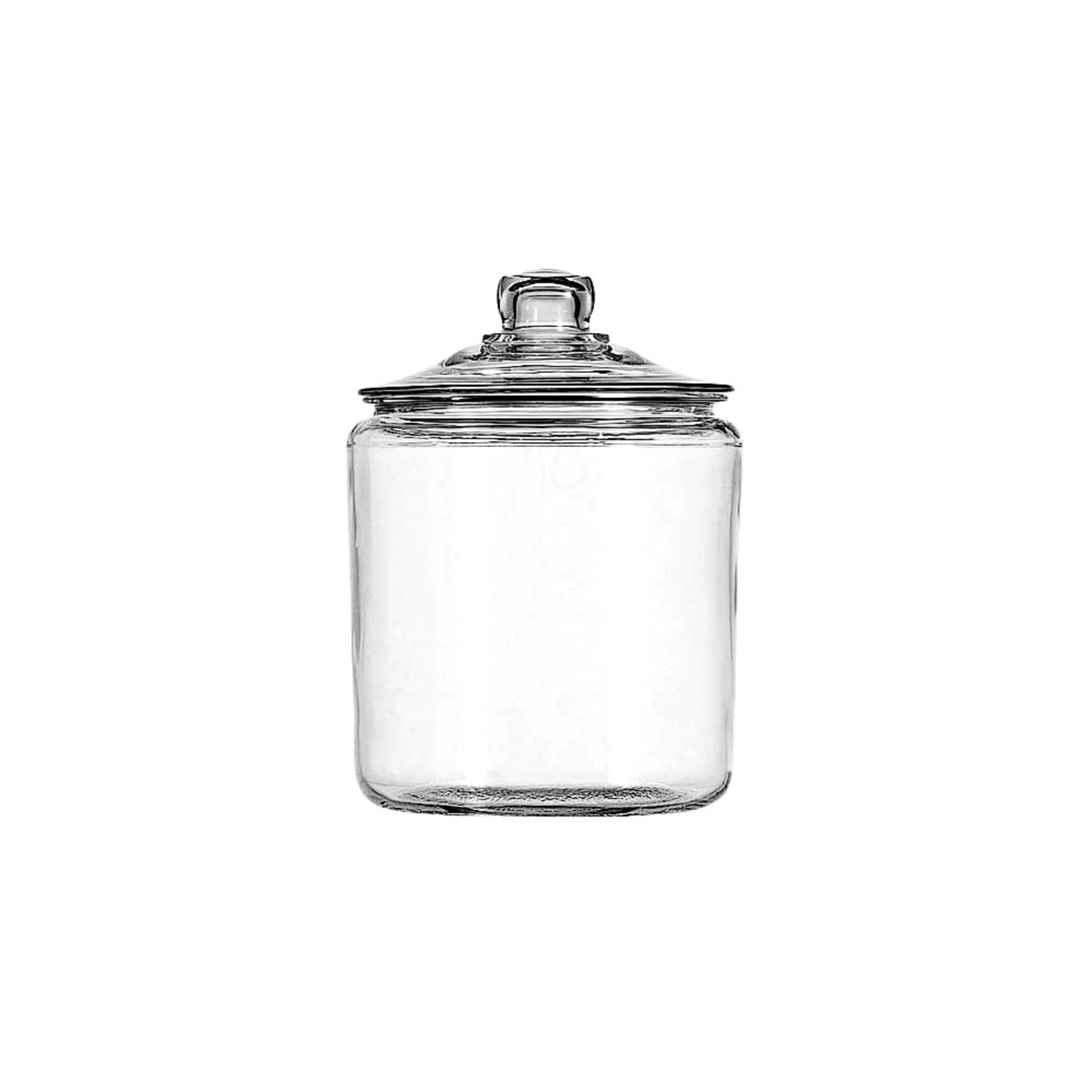 4 1/2" Mini Bell Shape Glass Apothecary Style 2 pc Jar Hollow Knob Lid 