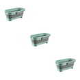 thumbnail image 3 of relayinert Collapsible Mops Bucket Portable Multifunctional Large Capacity Wide Applications Fold Basin For Small+Green 3Set, 3 of 6