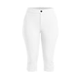 thumbnail image 4 of Szhihuiw Leggings for Women Plus Size Fashion Side Slit High Waisted Capri Pants Casual Womens Trousers with Pockets, 4 of 8