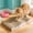 Raised Curve Lounge, variant on Homellea Corrugated Cardboard Cat Scratcher Lounge, Flat Lounge Resting Scratch Pad for Indoor Cats, Bedroom, Living Room, Pet Corner, Stretching and Everyday Claw Use, 16.93 x 7.48 Inch