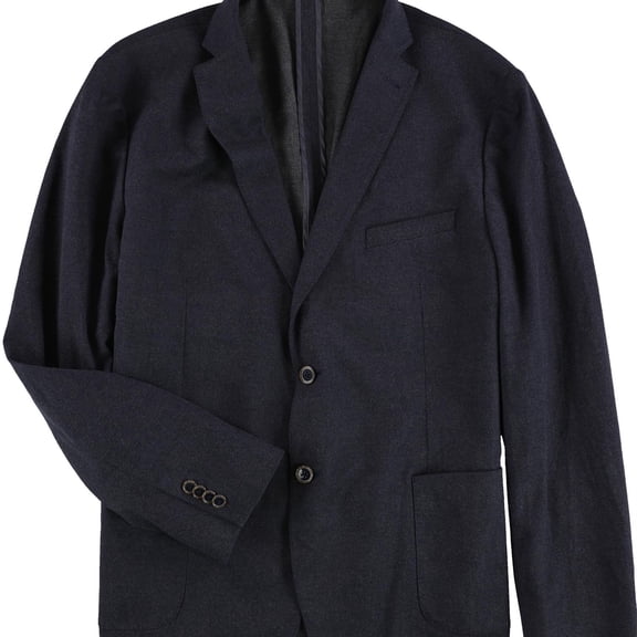 Michael Kors Mens Modern Fit Stretch Two Button Blazer Jacket, Blue, 48 Long