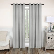 Blackout Solid Curtain Panels, Set of 8, 52" x 84", Marshmellow