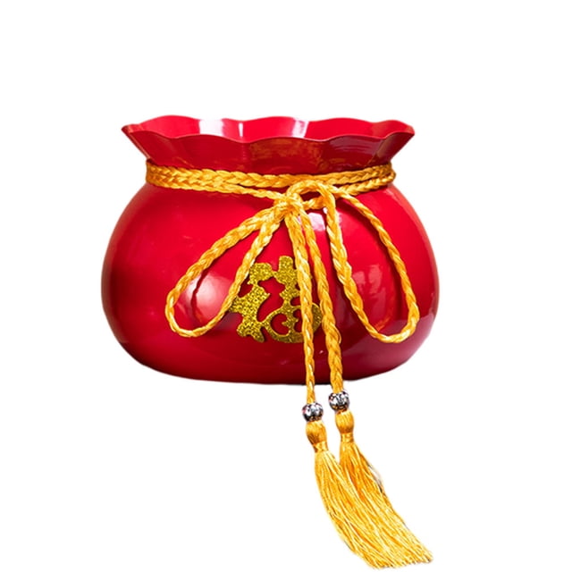 QUMIIRITY 1Ud Maceta Decorativa De Hierro Estilo Chino Para Oficina Y De