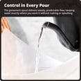 thumbnail image 3 of Greater Goods 0.8L Electric Gooseneck Kettle, Variable Temp Control, 1200W Fast Boil, Pour Over Coffee & Tea Kettle, Stainless Steel, BPA Free, Onyx Black, 3 of 10