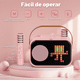 thumbnail image 2 of Bocina Karaoke Infantil Portátil Con 2 Micrófonos Belug, Rosa, 2 of 5
