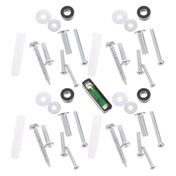 TABLZONE 1Jgo Tornillos De Hierro Resistentes Para Montaje De TV Con Accesorios Y Suministros Confiables