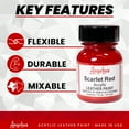 thumbnail image 2 of Angelus® Acrylic Leather Paint, 1 oz., Scarlet, 2 of 9