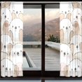 thumbnail image 2 of BZSMCE Window Curtain Panels Set Of 2 In Puppy Pile Of Joy Printed, 2 of 4