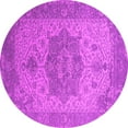 thumbnail image 1 of Ahgly Company Indoor Round Oriental Pink Industrial Area Rugs, 7' Round, 1 of 4