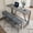 Gray, variant on Aukfa Kitchen Dining Table Set for 3,Bar Table Set with Power Outlet,Industrial Breakfast Table Set,Gray