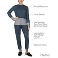 thumbnail image 3 of MeMoi Women's 2 Piece Two Tone Blue and Gray Pajama Set - Womens - Female, 3 of 10