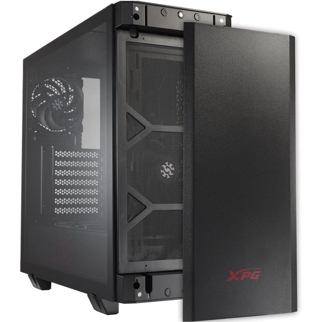 Gabinete Gamer XPG INVADER ATX Media Torre 2 FAN Cristal Templado Negro negro XPG INVADER