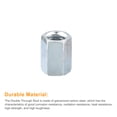 thumbnail image 4 of Unique Bargains 5pcs M10x14x20mm Coupling Nuts - Galvanized Carbon Steel Hex Threaded Rod Coupler, 4 of 4
