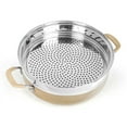 thumbnail image 3 of Granitestone Everyday Pan with Steamer, Aluminum Non-stick, Champagne, 3 of 6