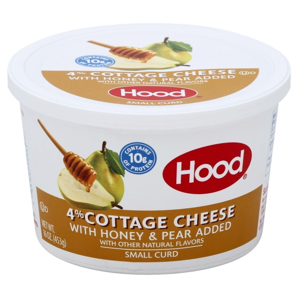 Hood 4 Milk Fat Small Curd Cottage Cheese With Honey Pear Added