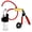 Red, variant on LeLuv® Ultima Premium Penis Pump, Brass Handle w/ Red Rubber Grips, Silicone Hose | TPR Seal | 9" x 2.00" Vibrating Cylinder