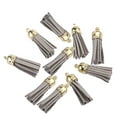 thumbnail image 2 of 10 Pieces Keychain Charms Tassels Decorations Accessory Finding Supplies Craft Accessories Jewelry Making Props Tassel for DIY Light grey, 2 of 6