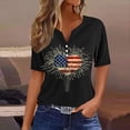 thumbnail image 6 of LPZOOGU Womens American Flag Shirt Patriotic T-Shirt USA Flag Tee 4th of July Tees Vintage V Neck Shirt Summer Short Sleeve Tops, 6 of 6