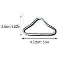 thumbnail image 3 of MasteelfCA 40pcs Trampoline Jumping Bed Bungee Bed Mesh Cloth Buckle Triangle Ring Parts, 3 of 8