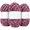 Purple, variant on 3 * 100g Fluffy Velvet Chenille Yarn for Crocheting and Knitting, Handcrafts Weaving Soft Chenille Yarn, Used for Making, Clothes, DIY Craft (Deep Peach)