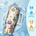 thumbnail image 4 of 30oz Christmas Tree Tumbler with Lid Straw Stainless Steel Insulated Cup Holiday Coffee Water Bottle Gifts, 4 of 5