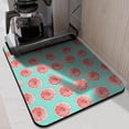 thumbnail image 4 of Orange Dish Drying Mat 18x24in, Cute Sweet Fresh Summer Fruit Cartoon Orange Lover Absorbent Kitchen Mat, 4 of 4